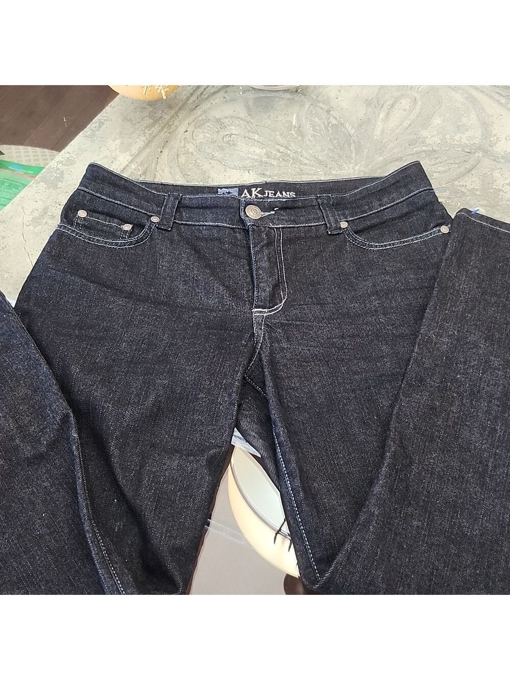 Anne Klein Womens Deep Indigo Sophisticate Bootcut Jeans Like New 10